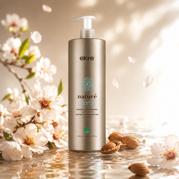 Шампунь для щоденного використання з екстрактом мигдалю EKRE Nature Shampoo 1000 мл 0000000004527 фото