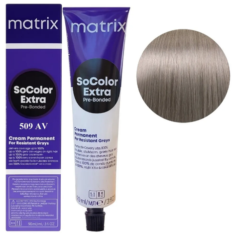 Крем-фарба для волосся Matrix Socolor Beauty Extra №509AV Дуже світлий блондин попелястий 90 мл 0000000022519 фото