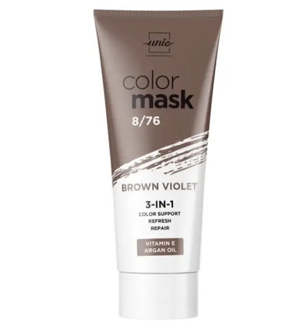 Маска тонуюча для волосся Unic Color Mask №8/76 Brown Violet 250 мл 0000000021457 фото