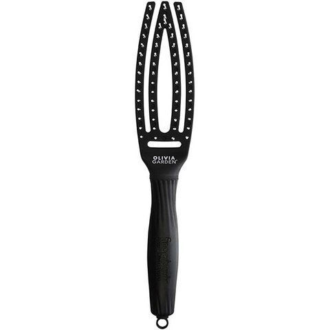 Щетка для волос Olivia Garden Finger Brush CARE Ionic Boar&Nylon Full Black S 0000000020844 фото