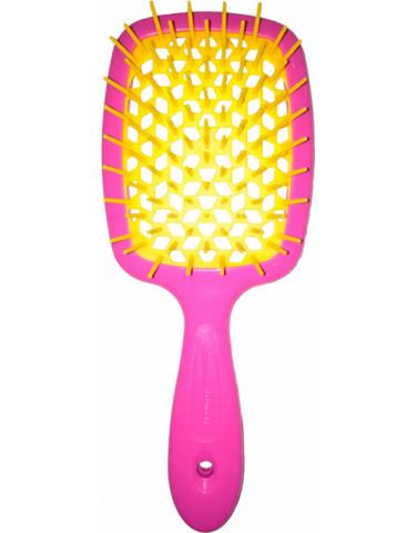 Щітка для волосся Janeke Superbrush Рожево-жовта 0000000015144 фото