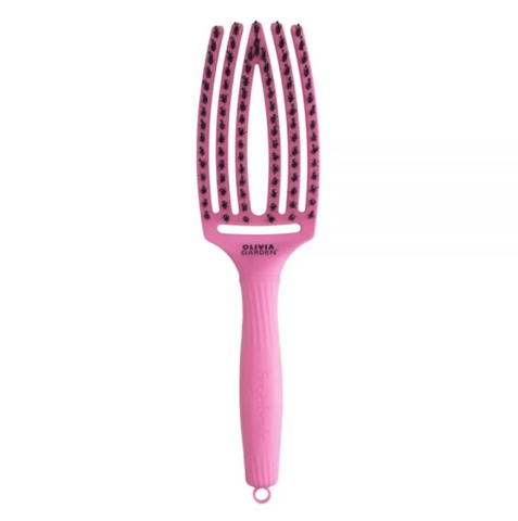 Щетка для укладки волос Olivia Garden Finger Brush Care Iconic Boar&Nylon Celestial Pink 0000000023279 фото