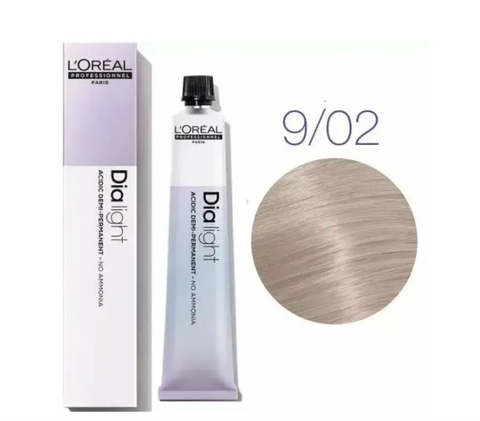Гель-краска без аммиака L'Oreal Professionnel DIA Light №9.02 Молочный коктейль перламутровый 50 мл 0000000015547 фото