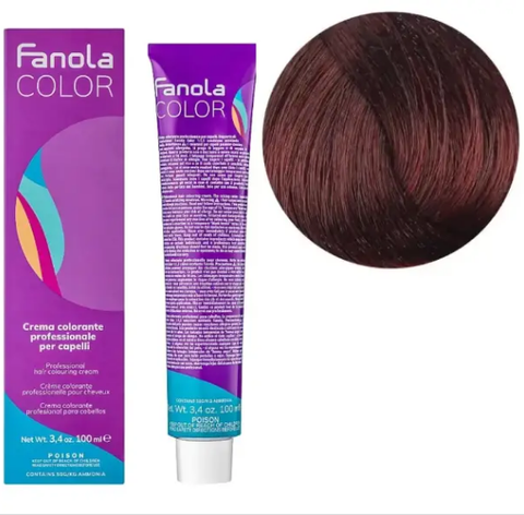 Крем-фарба для волосся Fanola №5/6 Light Chestnut Red 100 мл 0000000006567 фото