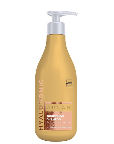 Шампунь для сухого та зневодненого волосся Unic Hyaluronic Argan Nourishing Shampoo 500 мл 0000000020304 фото