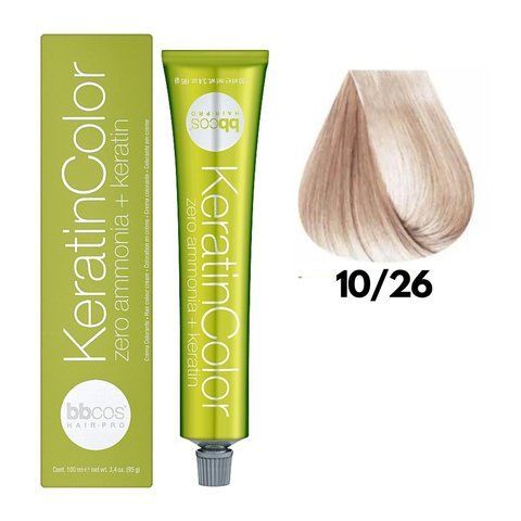 Крем-фарба безаміачна для волосся BBCos Keratin Color №10.26 Blond Extra Light Pink 100 мл 0000000019171 фото