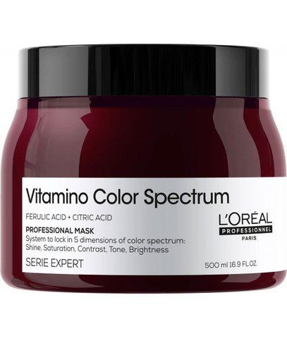 Маска для блиску та збереження кольору волосся Loreal Professionnel Vitamino Color Spectrum 500 мл 0000000021264 фото