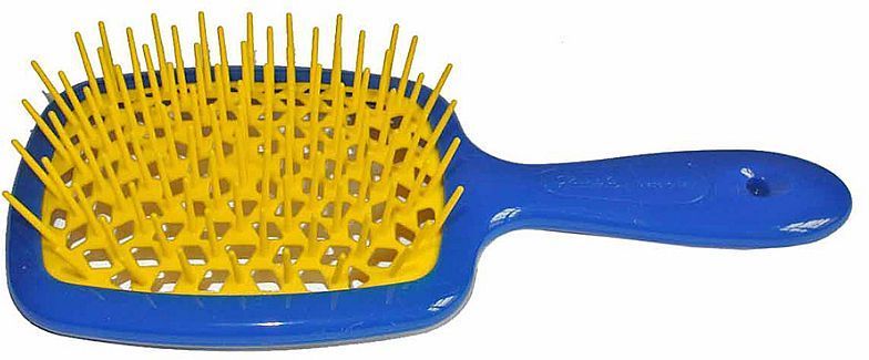 Щітка для волосся Janeke Superbrush Синьо-жовта 0000000016038 фото