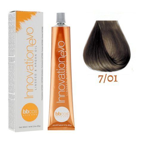 Крем-фарба для волосся BBCos Innovation Evo №7.01 Natural Blonde 100 мл 0000000019128 фото