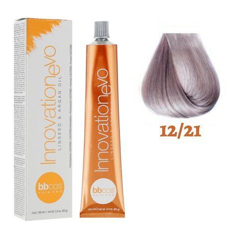 Крем-фарба для волосся BBCos Innovation Evo №12.21 Platinum Purple Ash Blonde 100 мл 0000000019081 фото