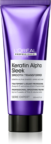 Крем для гладкости и контроля пушистости волос L'Oreal Professionnel Keratin Alpha Sleek 200 мл 0000000023249 фото