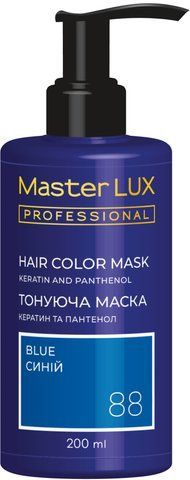 Маска тонирующая для волос Master LUX Professional Hair Color Mask №88 Blue 200 мл 0000000020035 фото