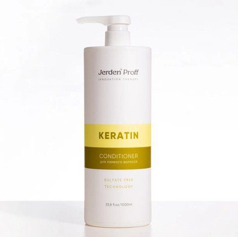 Кондиціонер для волосся безсульфатний з кератином Jerden Proff Keratin Conditioner 1000 мл 0000000005557 фото