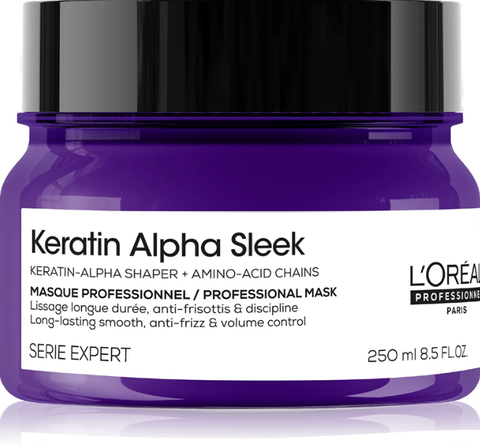 Маска для гладкости пушистых волос L'Oreal Professionnel Keratin Alpha Sleek Mask 250 мл 0000000023247 фото