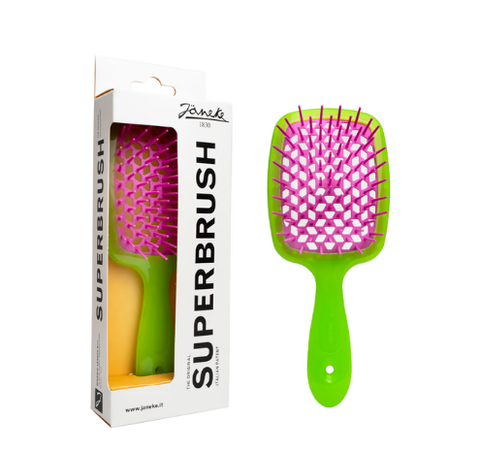 Щетка для волос Janeke Superbrush Зелено-фиолетовая 0000000017833 фото