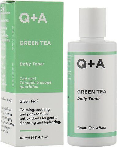 Тонер для обличчя заспокійливий з зеленим чаєм Q+A Green Tea Daily Toner 100 мл 0000000018911 фото