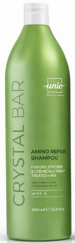 Шампунь для відновлення кортикальних пошкоджень Unic Crystal Bar Amino Repair 1000 мл 0000000022568 фото