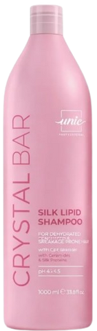 Шампунь для чутливого до ламкості волосся Unic Crystal Bar Silk Lipid 1000 мл 0000000022571 фото