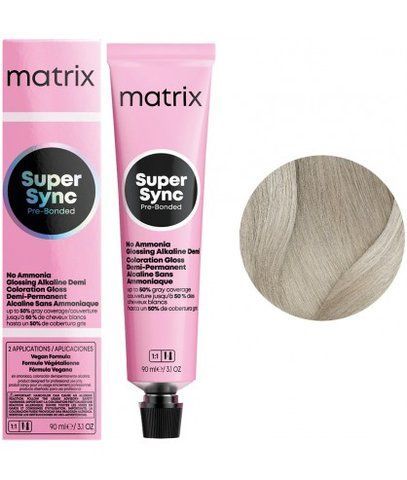 Крем-фарба безаміачна Matrix Super Sync Pre-Bonded SPA Pastel Ash 90 мл 0000000021139 фото