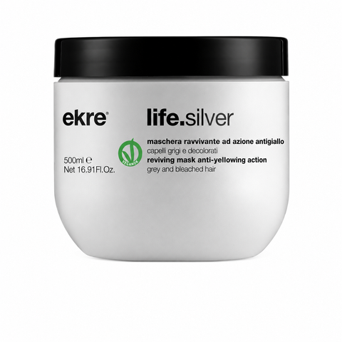 Маска антижелтая для волос EKRE Life.Silver Mask 500 мл 0000000004502 фото
