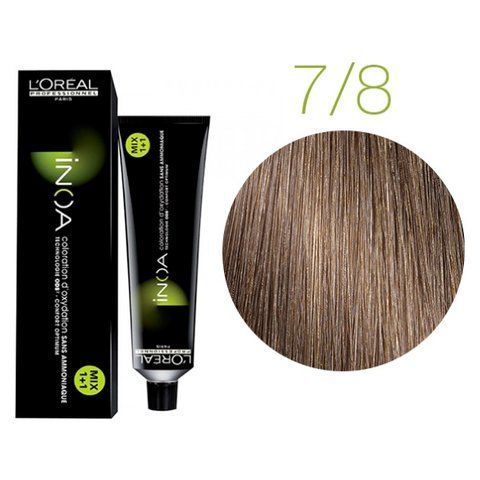 Крем-фарба для волосся Loreal Professionnel INOA 7/8 Блонд мокко 60 мл 0000000005967 фото