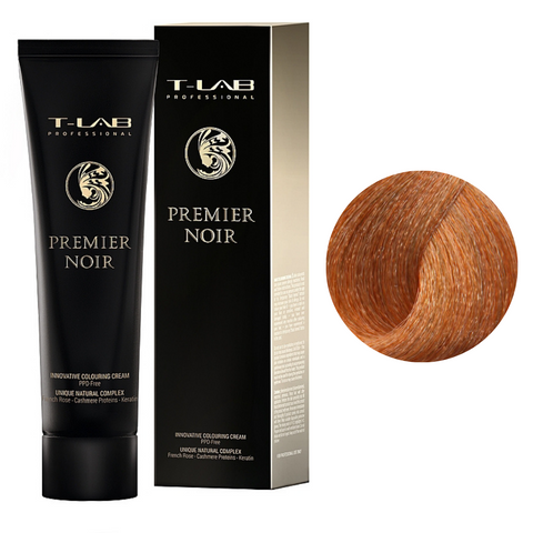 Крем-фарба для волосся T-Lab Premier Noir Colouring Cream №8.34 Light Golden Copper Blonde 100 мл 0000000019409 фото