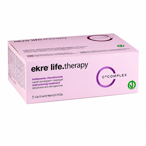 Ампули для реконструкції пошкодженого волосся EKRE Life.Therapy 12 шт 15 мл 0000000004504 фото