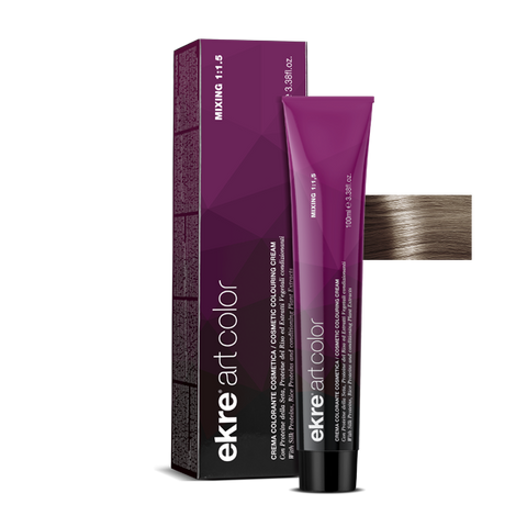 Крем-фарба для волосся EKRE Art Color Cream №7/1 Ash Blonde 100 мл 0000000004623 фото