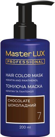 Маска тонирующая для волос Master LUX Professional Hair Color Mask №7 Chocolate 200 мл 0000000020034 фото