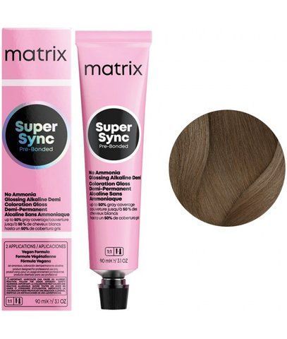 Крем-фарба безаміачна Matrix Super Sync Pre-Bonded №7NA Natural ash blonde 90 мл 0000000020948 фото