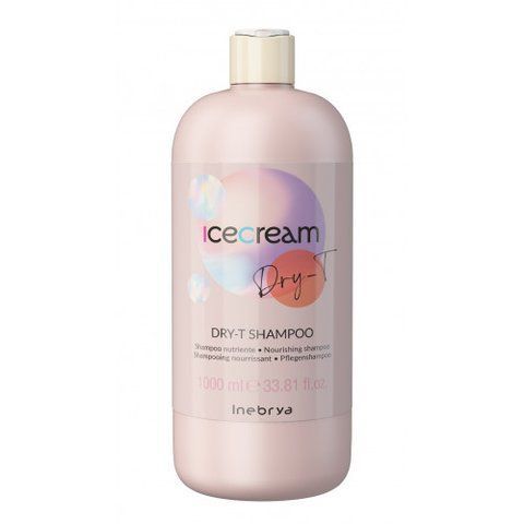 Шампунь для сухого кучерявого й фарбованого волосся Inebrya Shampoo Dry-T 1000 мл 0000000017397 фото