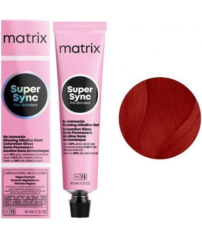 Крем-фарба безаміачна Matrix Super Sync Pre-Bonded №6RC+ Dark red-copper blond 90 мл 0000000021961 фото