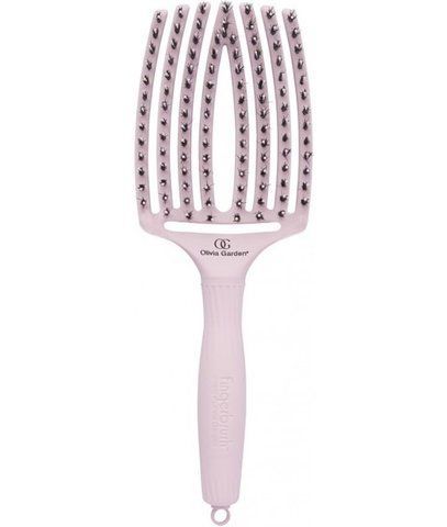 Щітка масажна Olivia Garden Finger Brush Combo Pastel Pink Large 0000000021296 фото